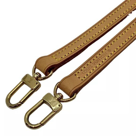 LOUIS VUITTON Shoulder Strap For LV Bags Brown Leather - Picture 5 of 7